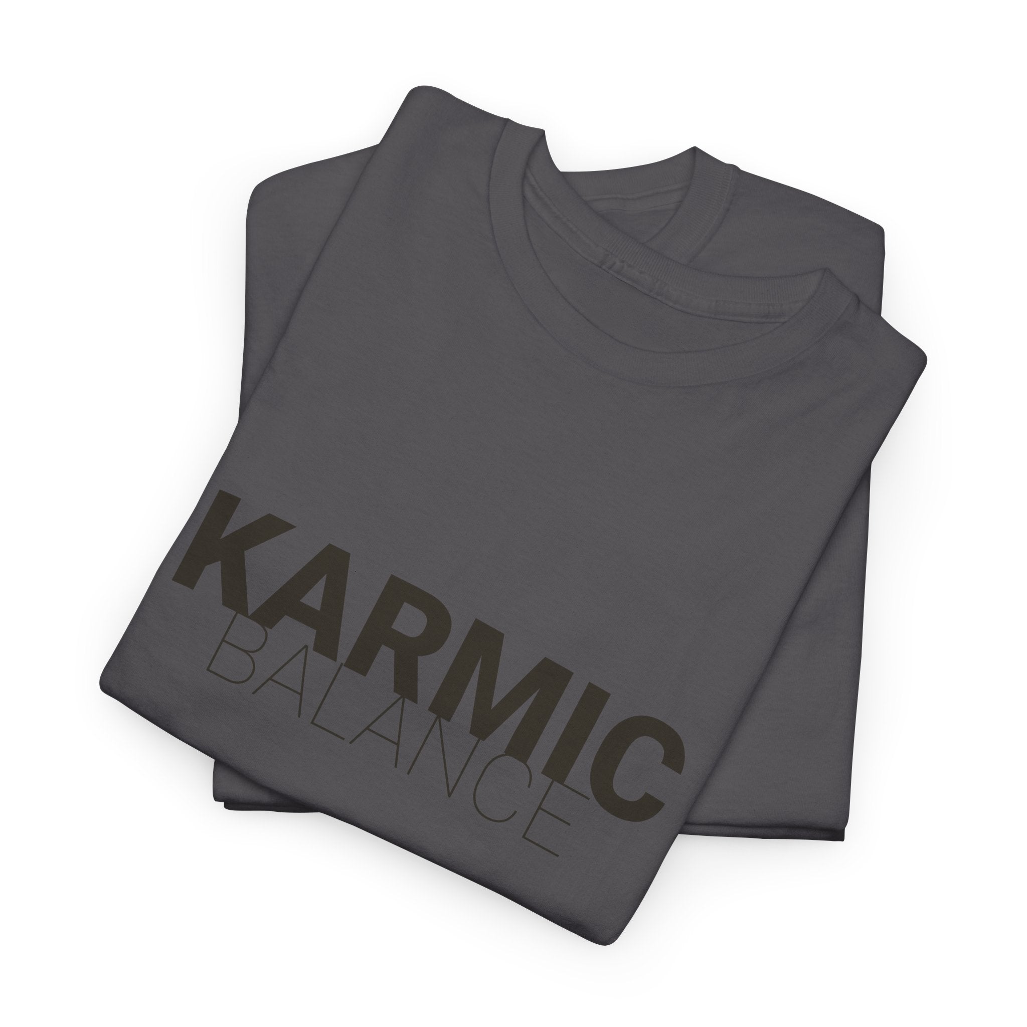 KARMIC Balance Tee — Minimalist Spiritual Graphic T-Shirt