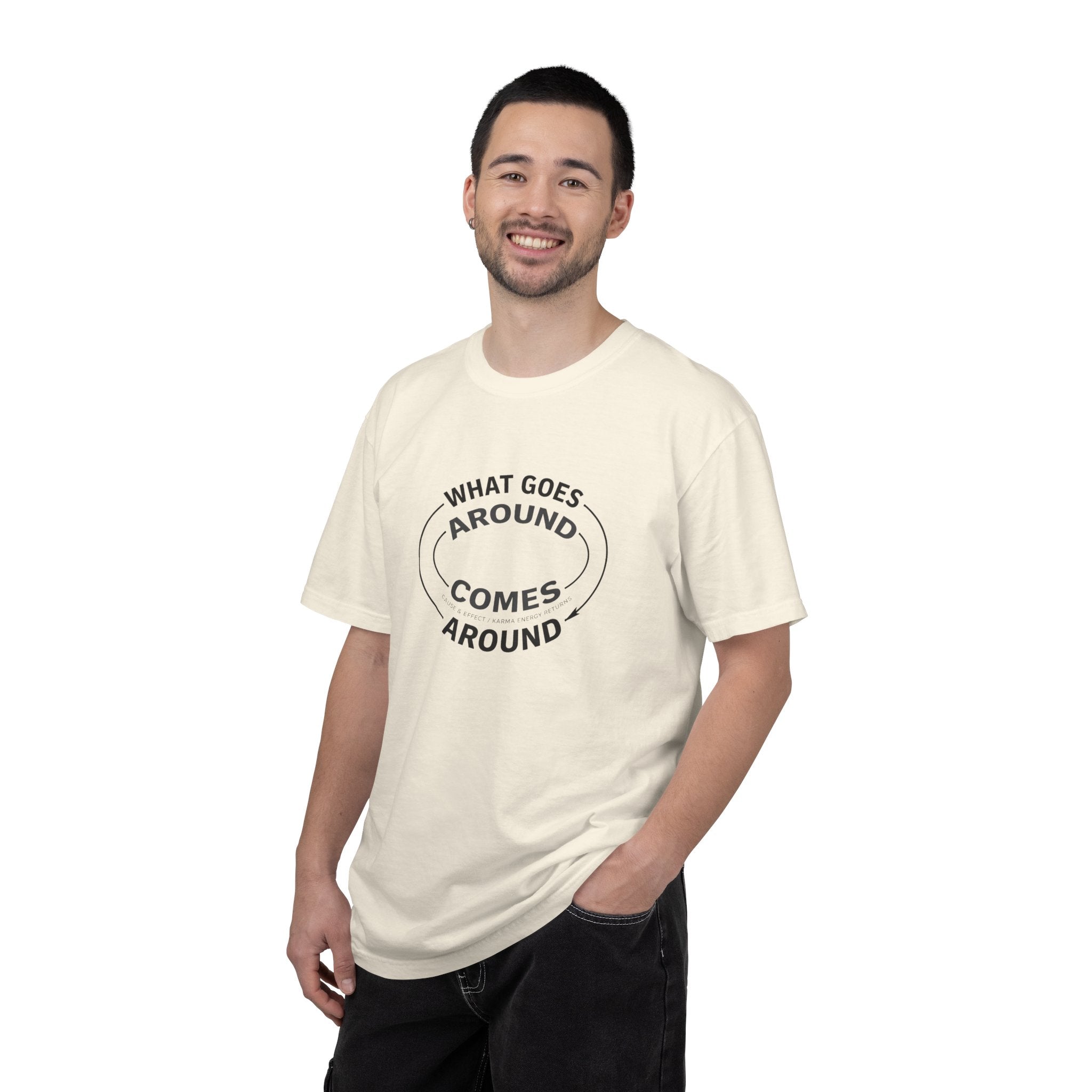 What Goes Around Comes Around T-Shirt — KARMARAMA Mindful Karma Tee