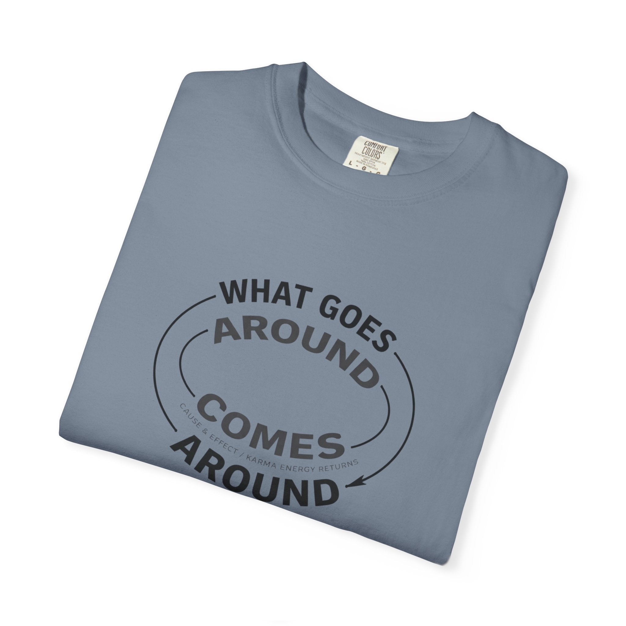What Goes Around Comes Around T-Shirt — KARMARAMA Mindful Karma Tee