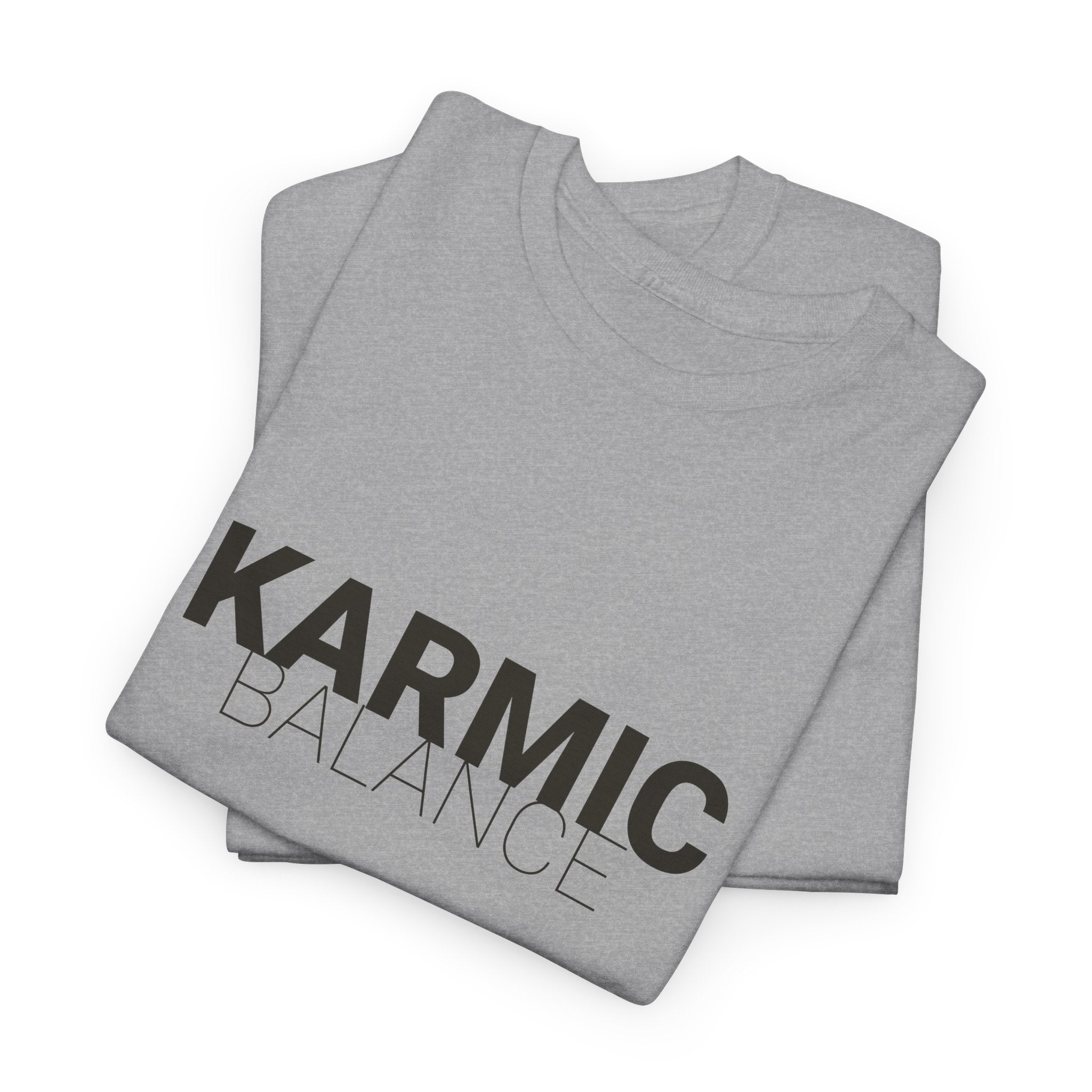 KARMIC Balance Tee — Minimalist Spiritual Graphic T-Shirt
