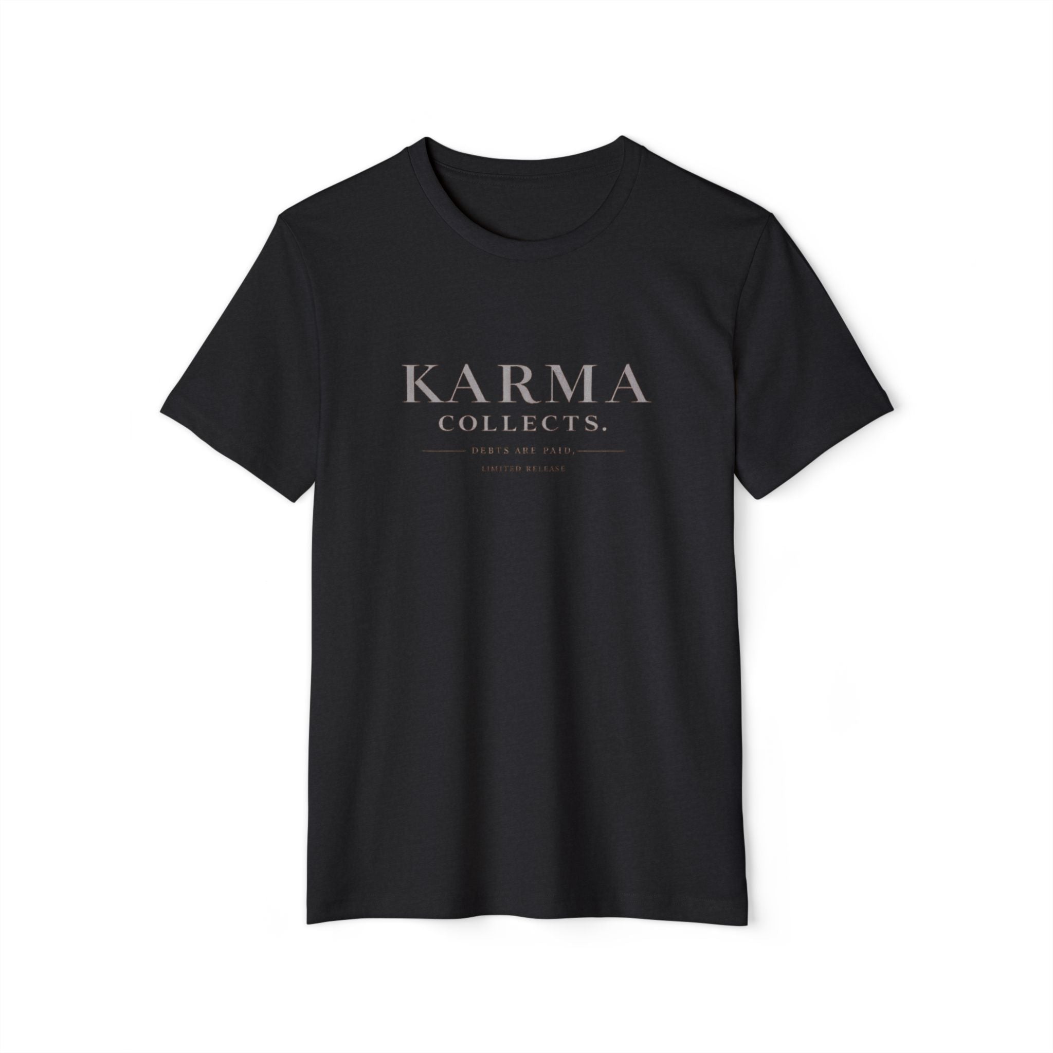 KARMARAMA 'Karma Collects. Debts Are Paid' Eco Organic Cotton T-Shirt
