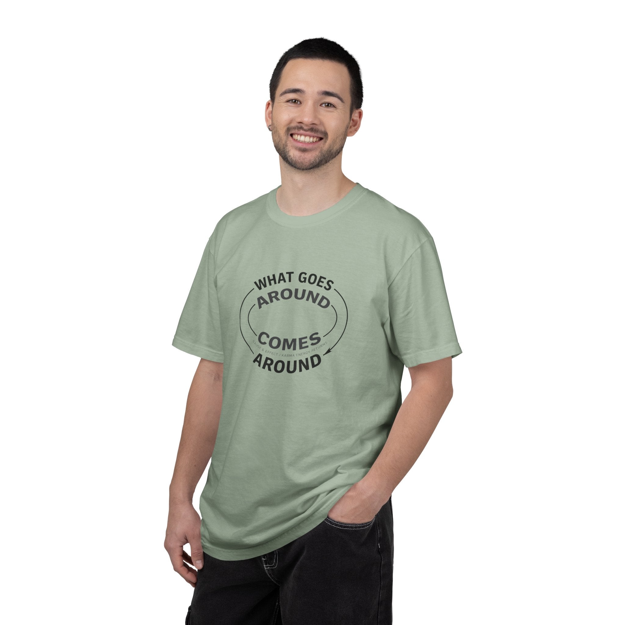 What Goes Around Comes Around T-Shirt — KARMARAMA Mindful Karma Tee