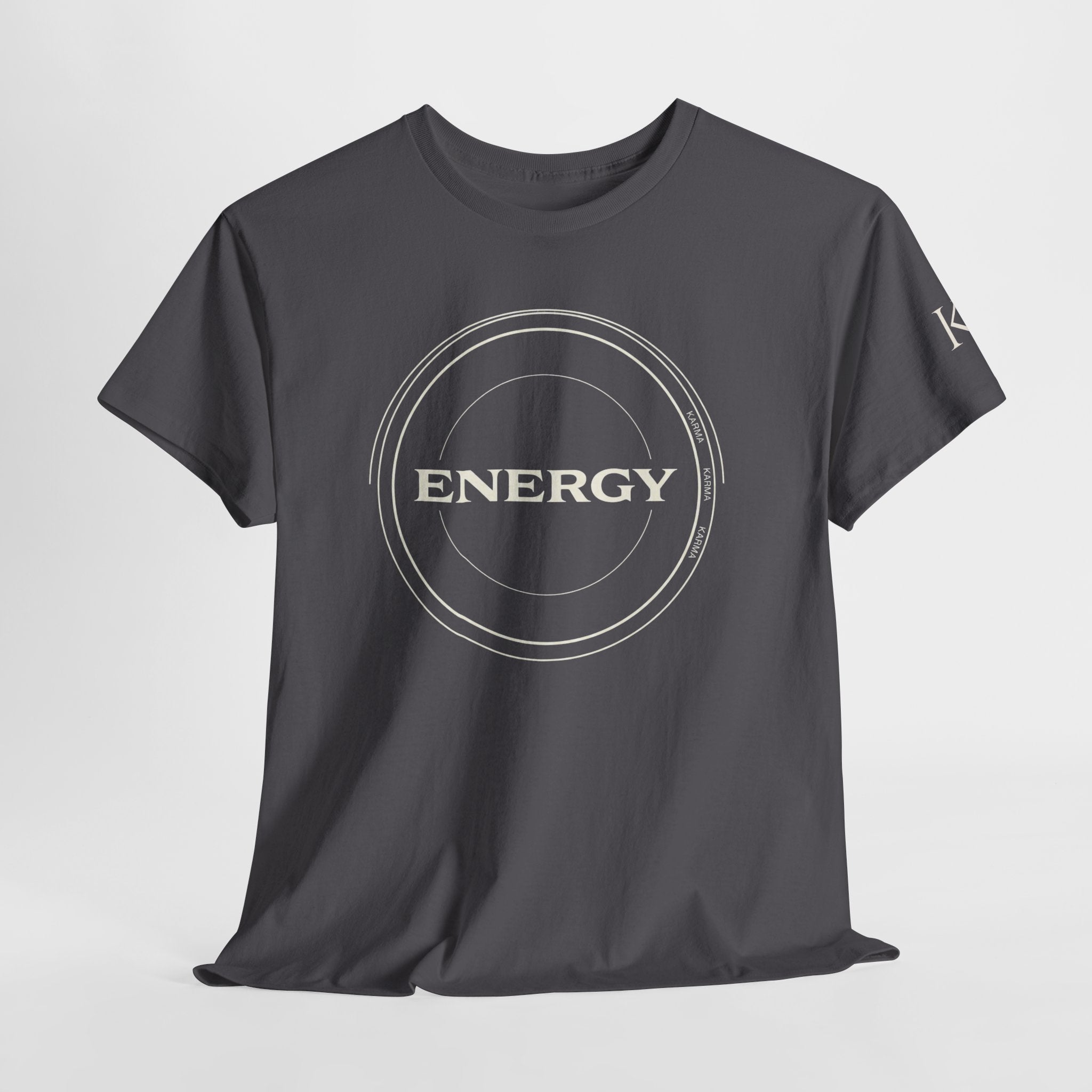 Karmarama 'Karma' Quote "ENERGY RETURNS" Unisex T-Shirt — Inspirational Graphic Tee