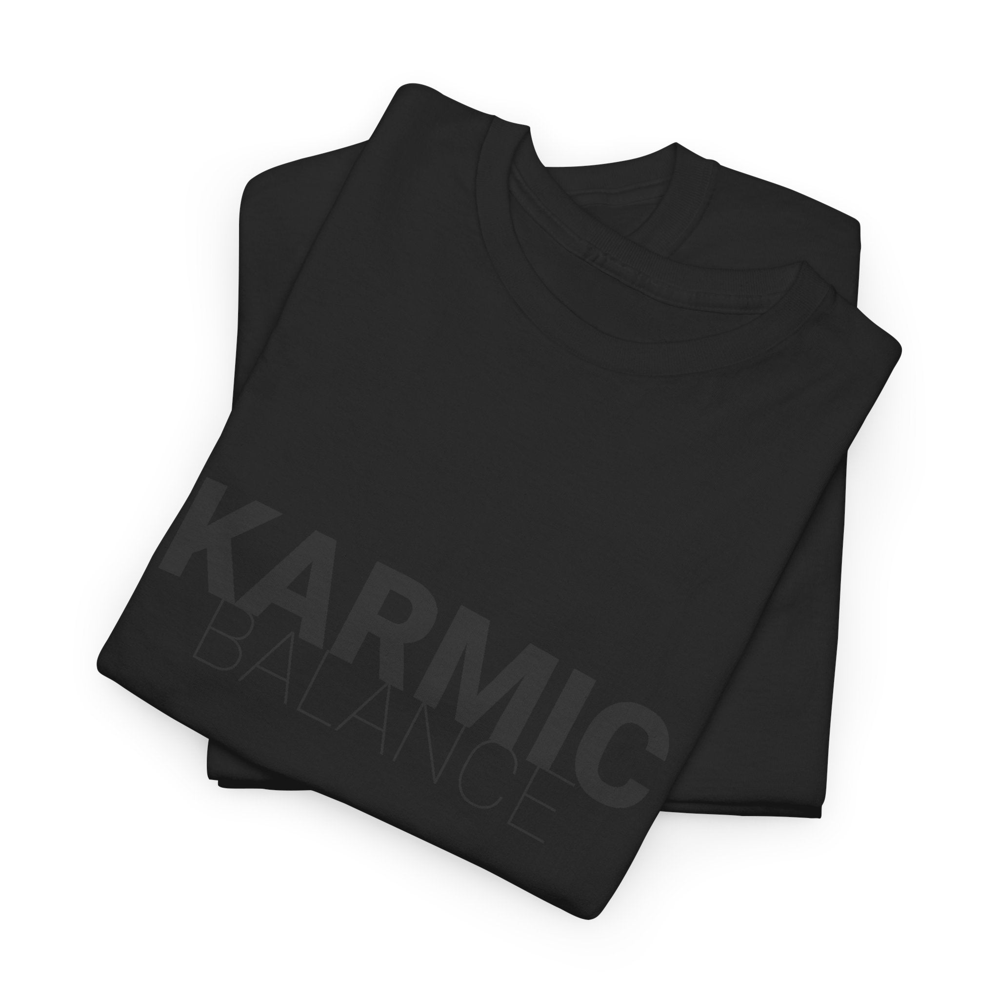KARMIC Balance Tee — Minimalist Spiritual Graphic T-Shirt