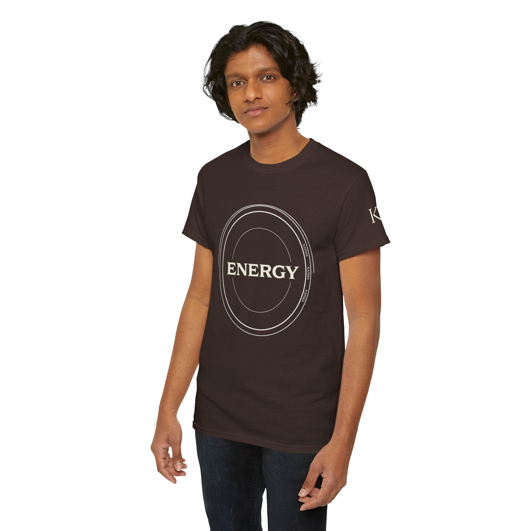 Karmarama 'Karma' Quote "ENERGY RETURNS" Unisex T-Shirt — Inspirational Graphic Tee