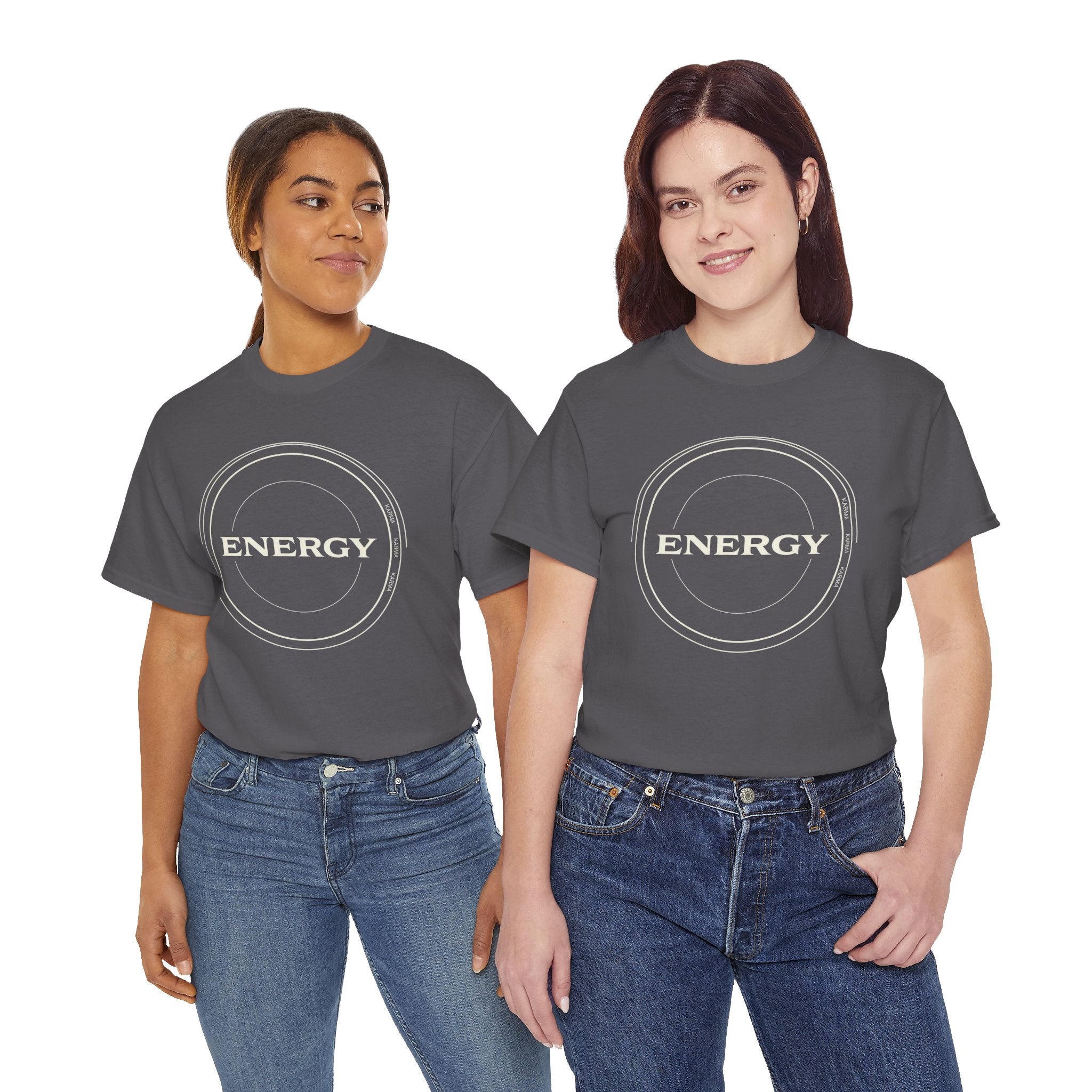 Karmarama 'Karma' Quote "ENERGY RETURNS" Unisex T-Shirt — Inspirational Graphic Tee