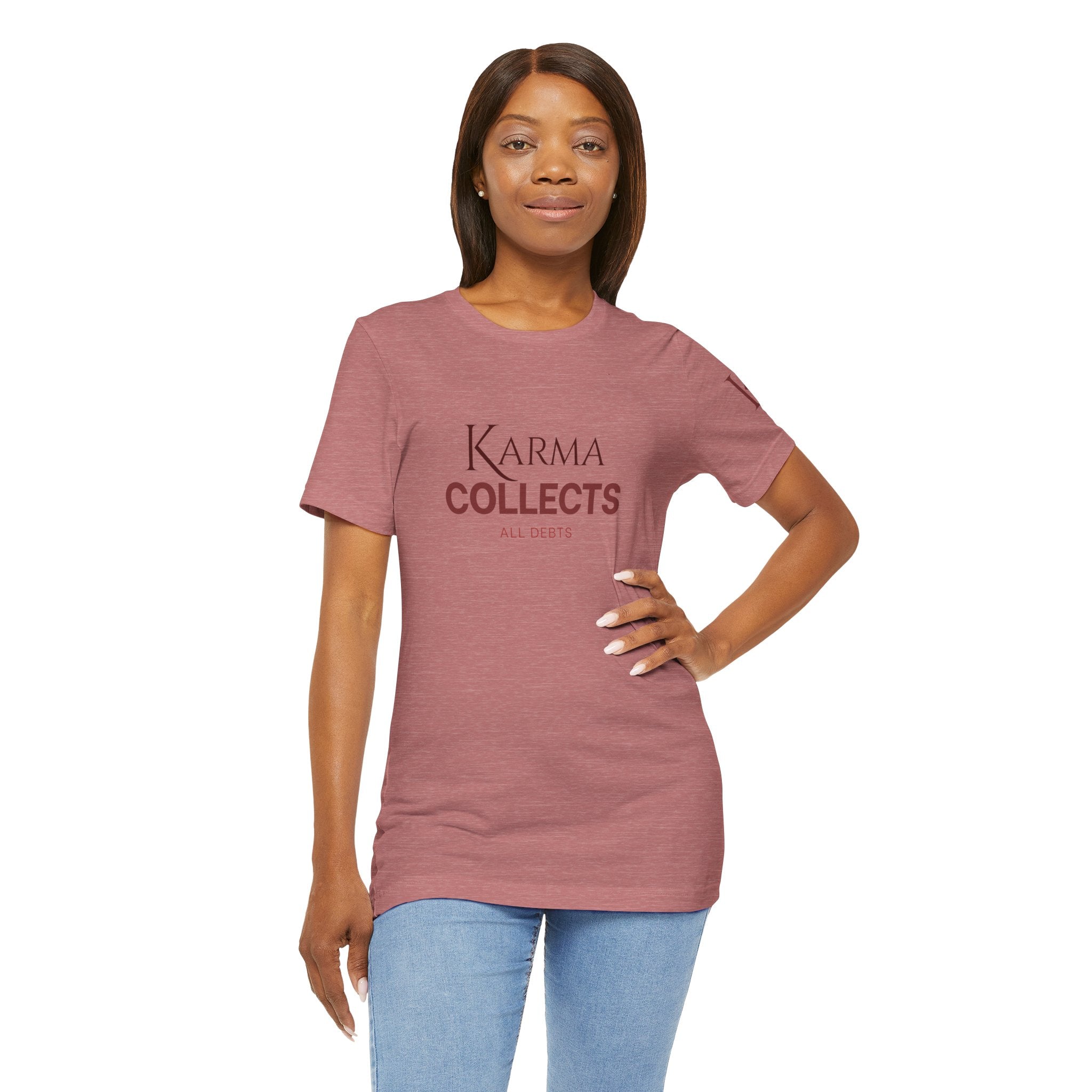 "Karma Collects All Debts" Unisex Tee — Karmarama Graphic T-Shirt
