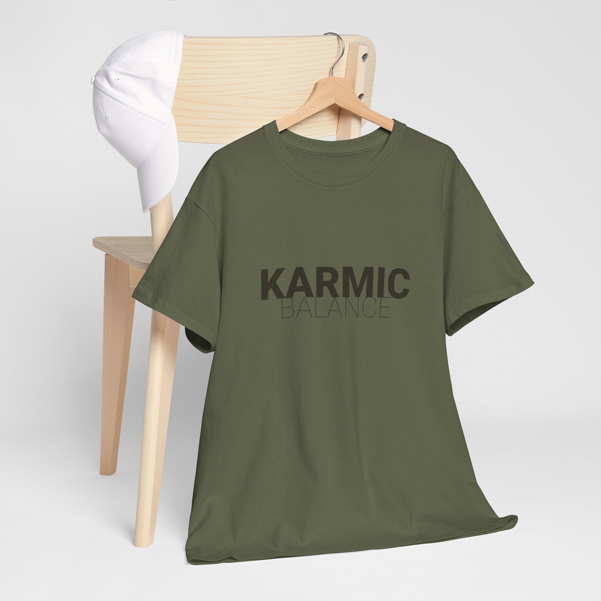 KARMIC Balance Tee — Minimalist Spiritual Graphic T-Shirt