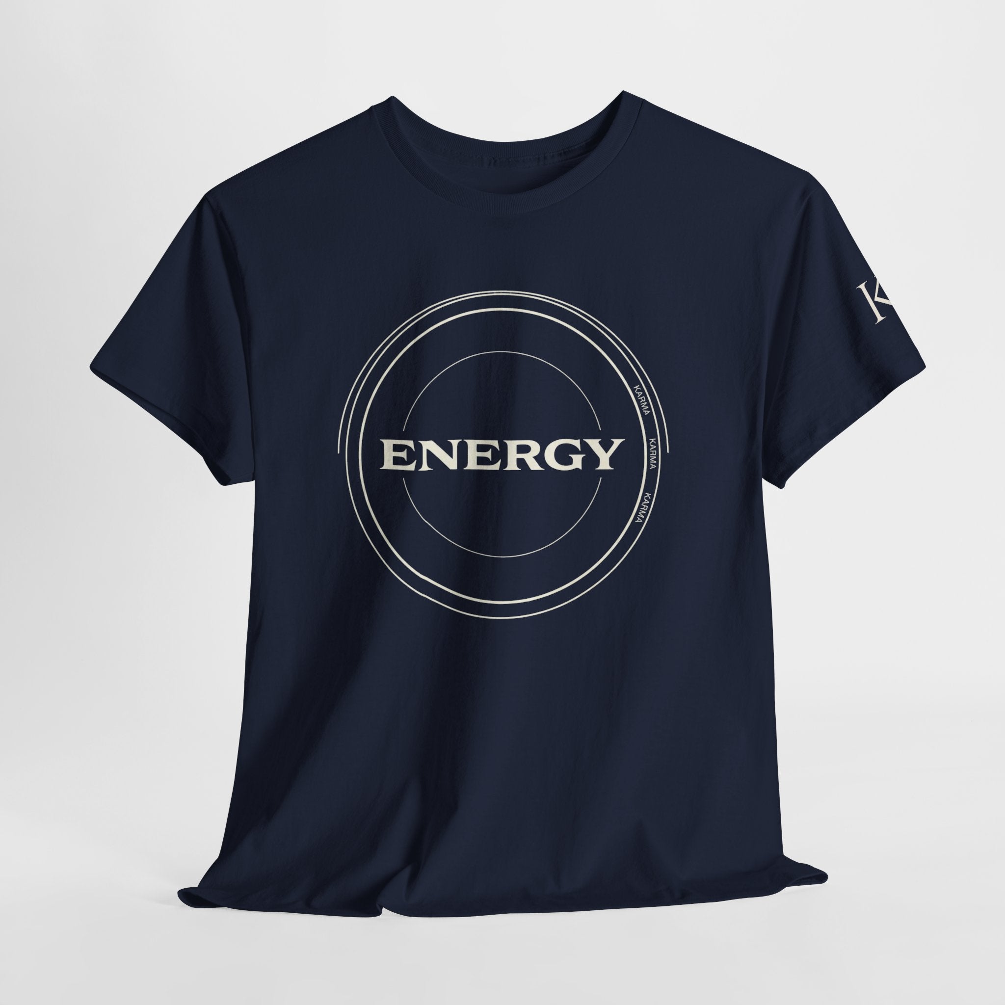 Karmarama 'Karma' Quote "ENERGY RETURNS" Unisex T-Shirt — Inspirational Graphic Tee