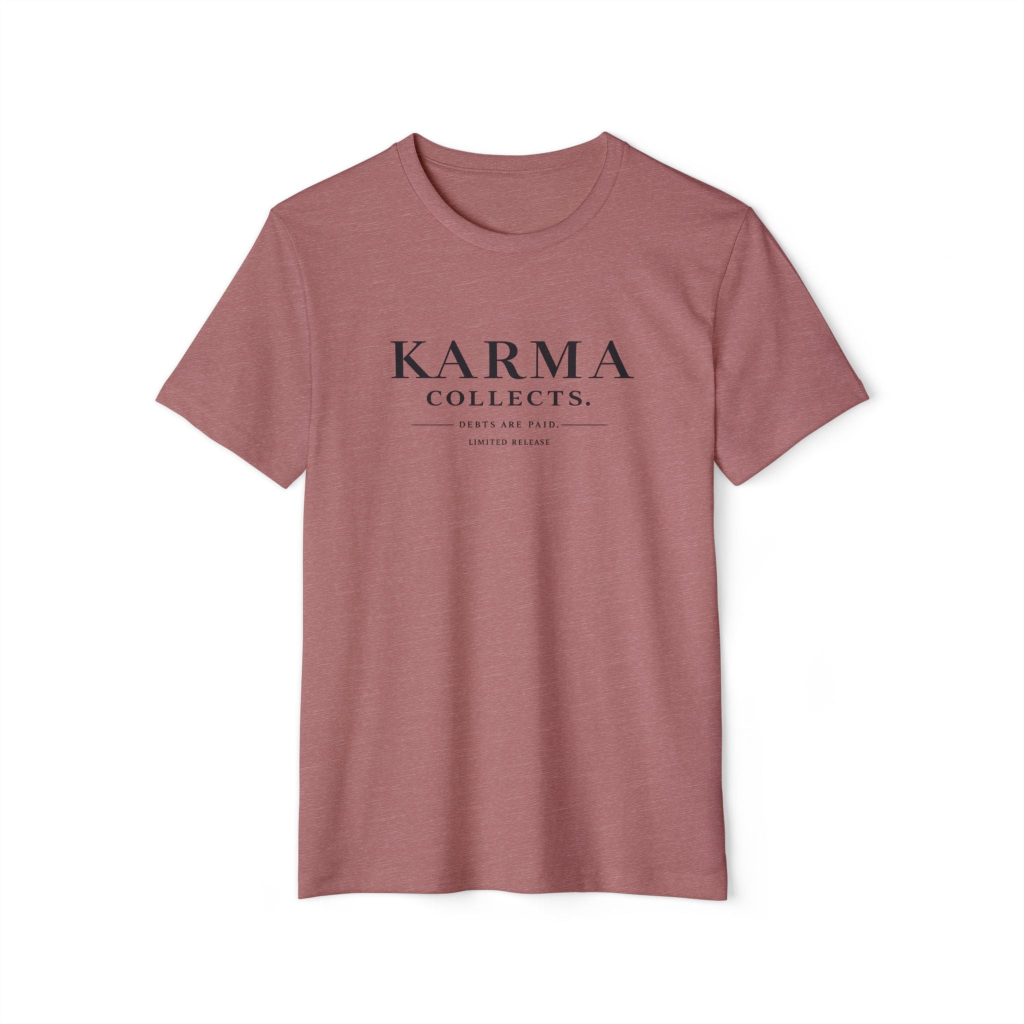 KARMARAMA 'Karma Collects. Debts Are Paid' Eco Organic Cotton T-Shirt