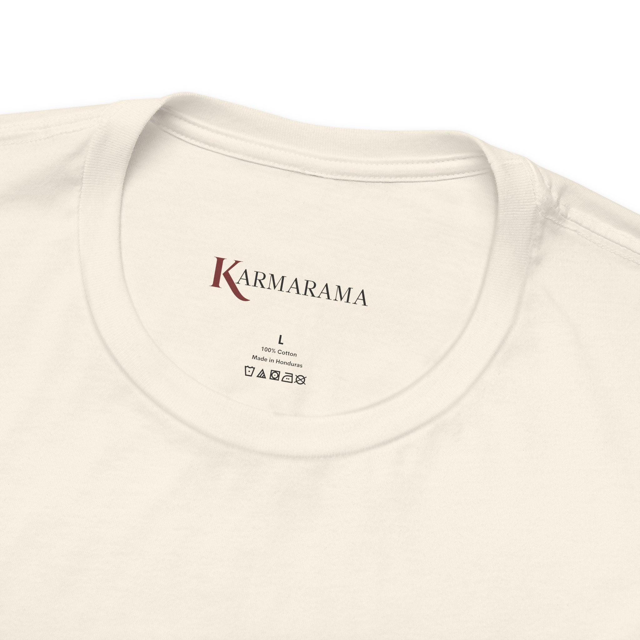 "Karma Collects All Debts" Unisex Tee — Karmarama Graphic T-Shirt