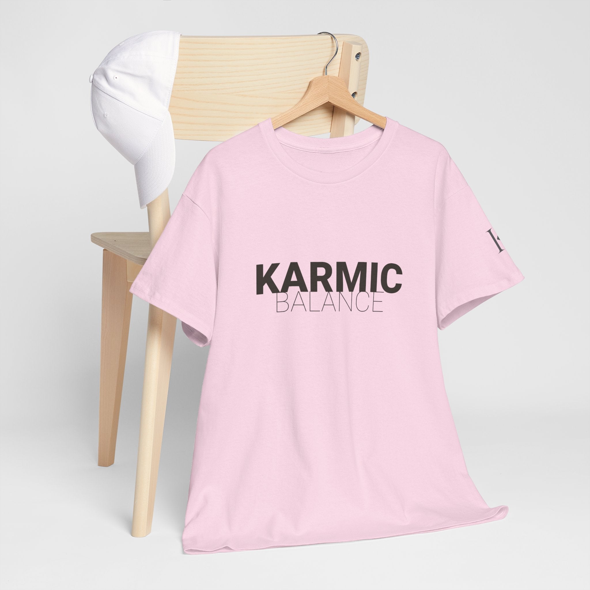 KARMIC Balance Tee — Minimalist Spiritual Graphic T-Shirt