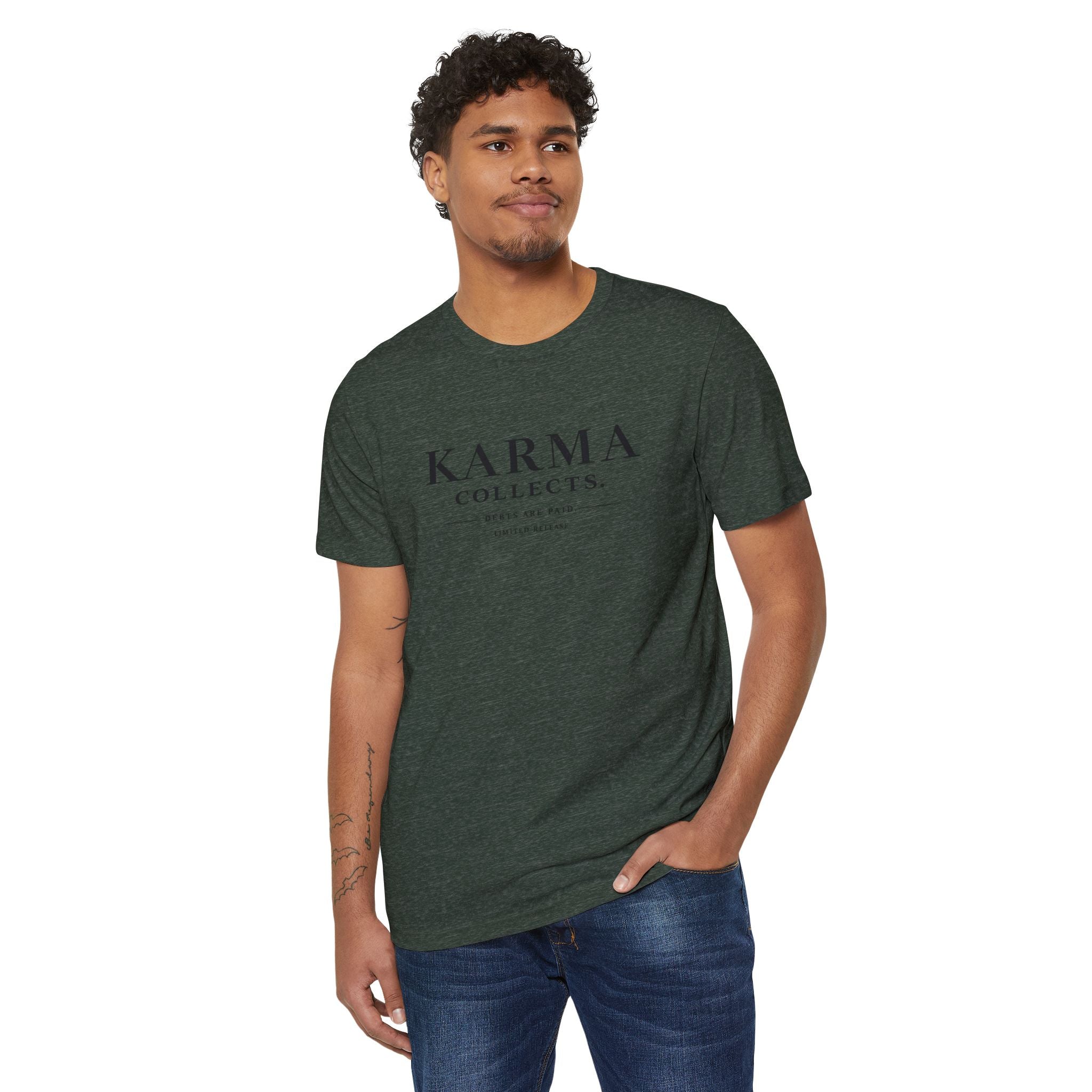 KARMARAMA 'Karma Collects. Debts Are Paid' Eco Organic Cotton T-Shirt