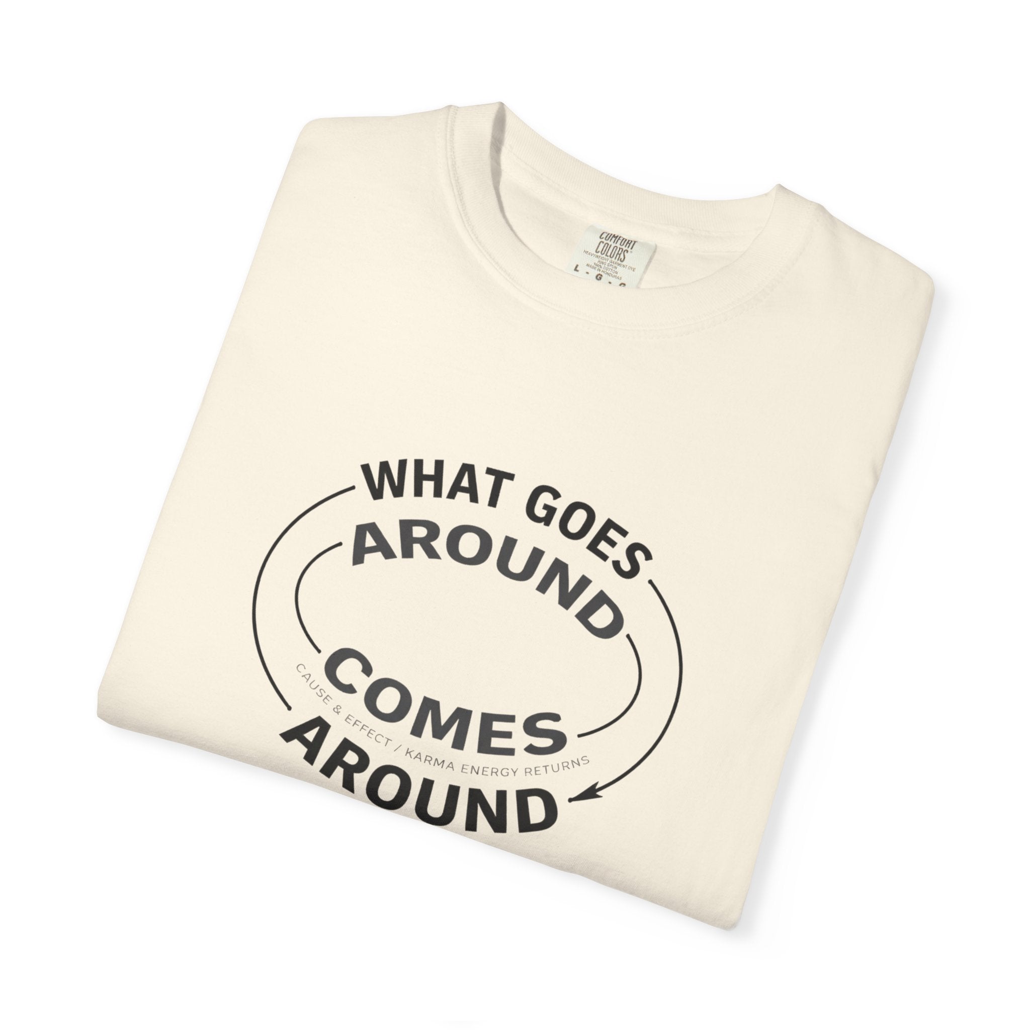 What Goes Around Comes Around T-Shirt — KARMARAMA Mindful Karma Tee