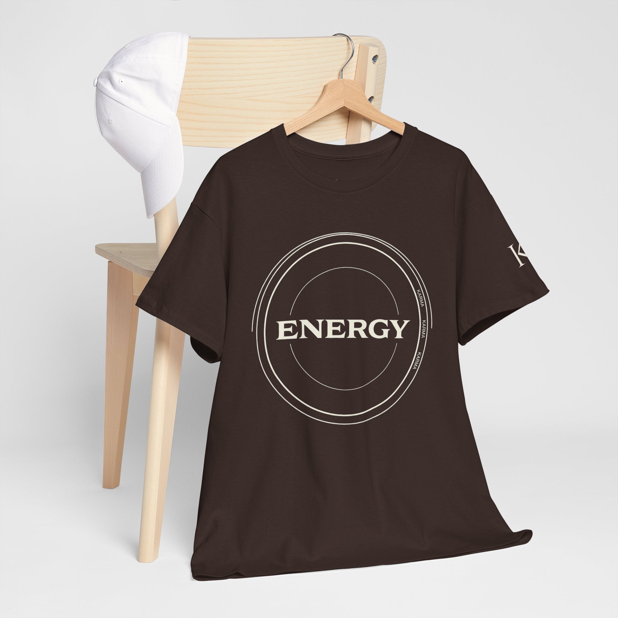 Karmarama 'Karma' Quote "ENERGY RETURNS" Unisex T-Shirt — Inspirational Graphic Tee